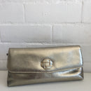 Witney Green GOLD LEATHER Handbag Supple Genuine LEATHER Vintage 80's Gem