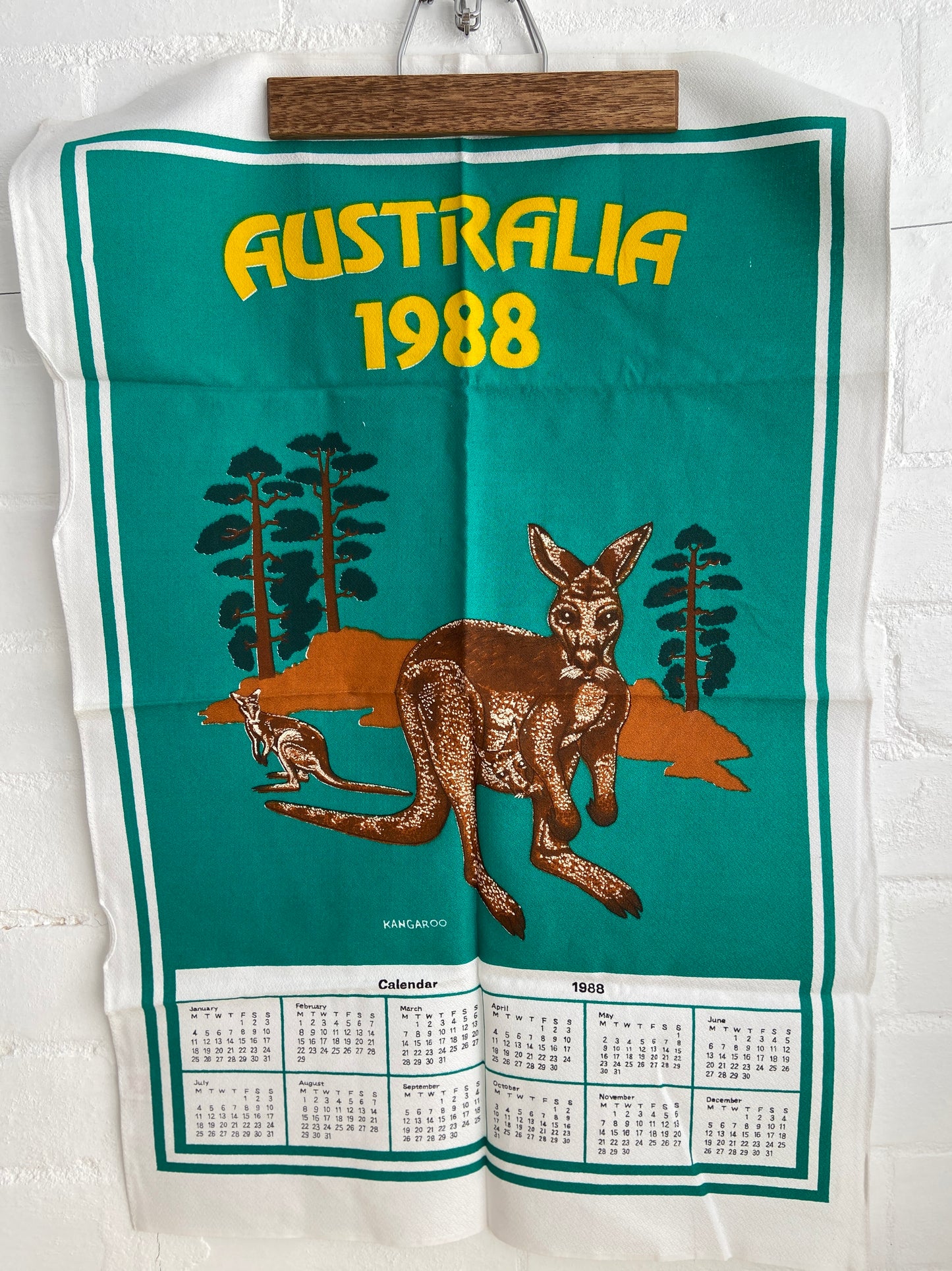 Retro 1988 Tea Towel UNUSED Vintage Kitchen