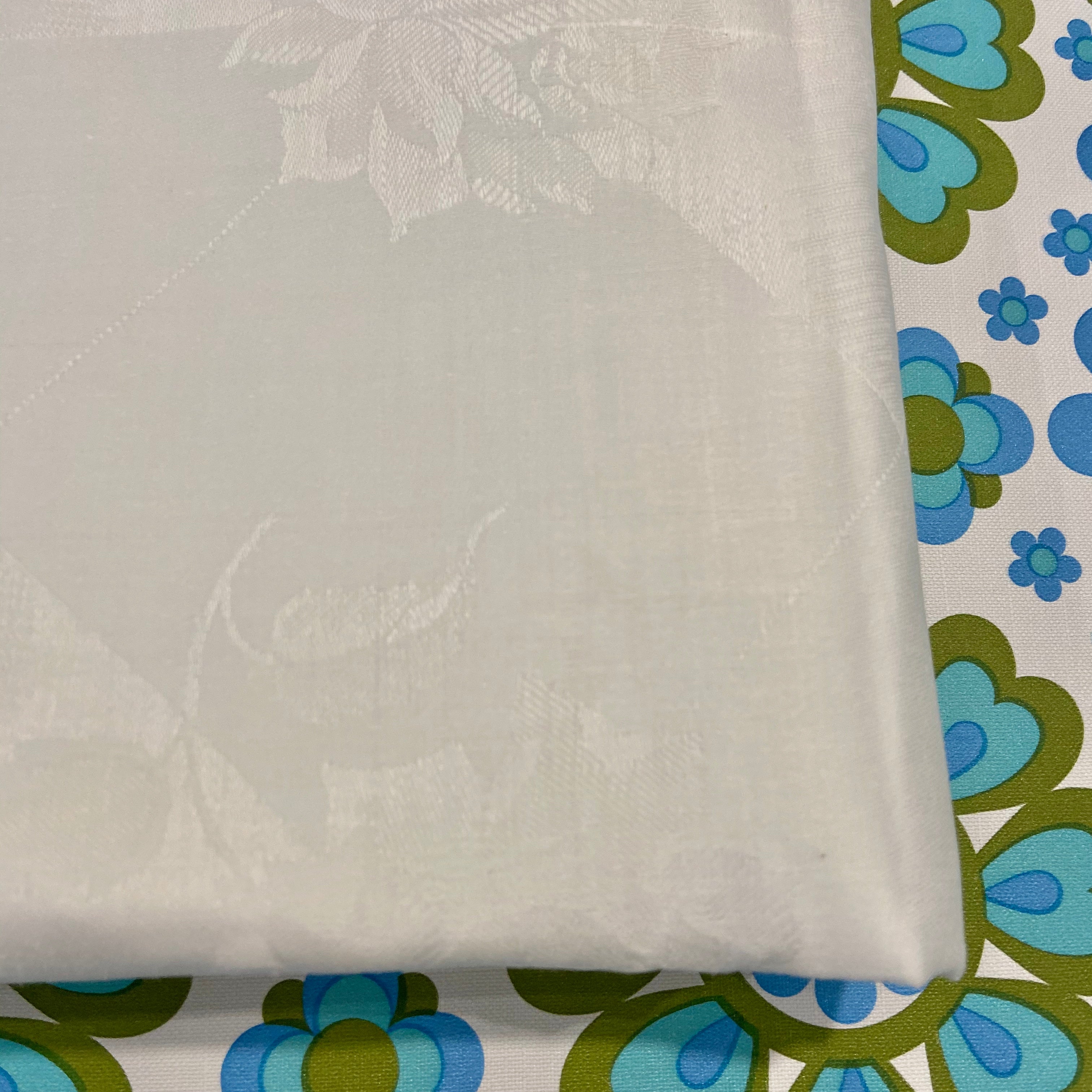 UNUSED Damask Linen Table CLOTH Antique Glory BOX