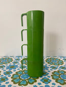 BESSEMER Stackable CUPS Green Retro Picnic Caravan