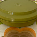 TUPPERWARE Retro GREEN Container 70's Kitchen Medium