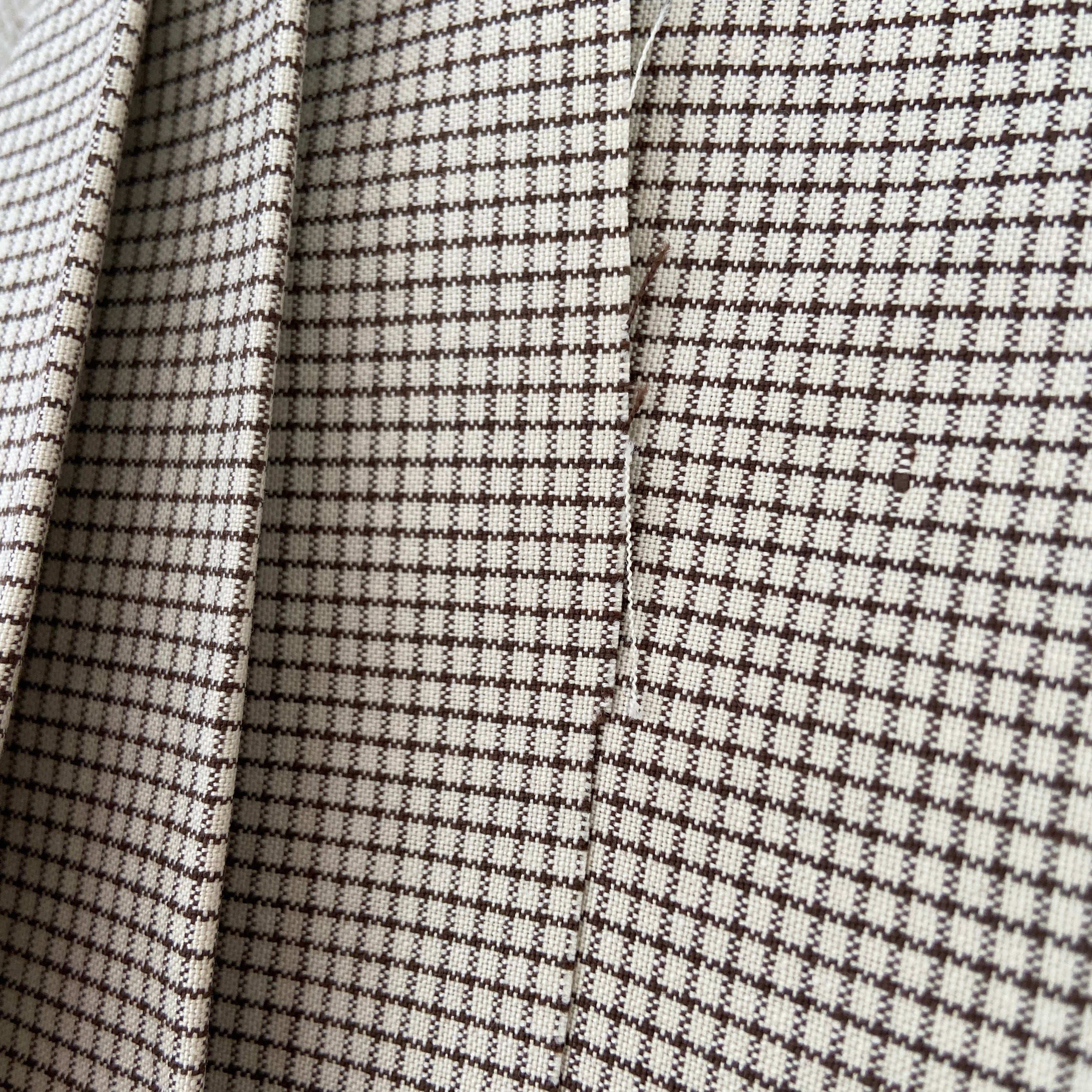 470cms Thick Cotton Checked FABRIC Heavy Pants Coat UPHOLSTERY