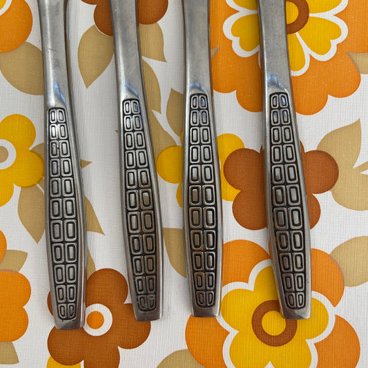 RETRO Vintage 70's Stainless Steel KNIVES Mid Century HOME