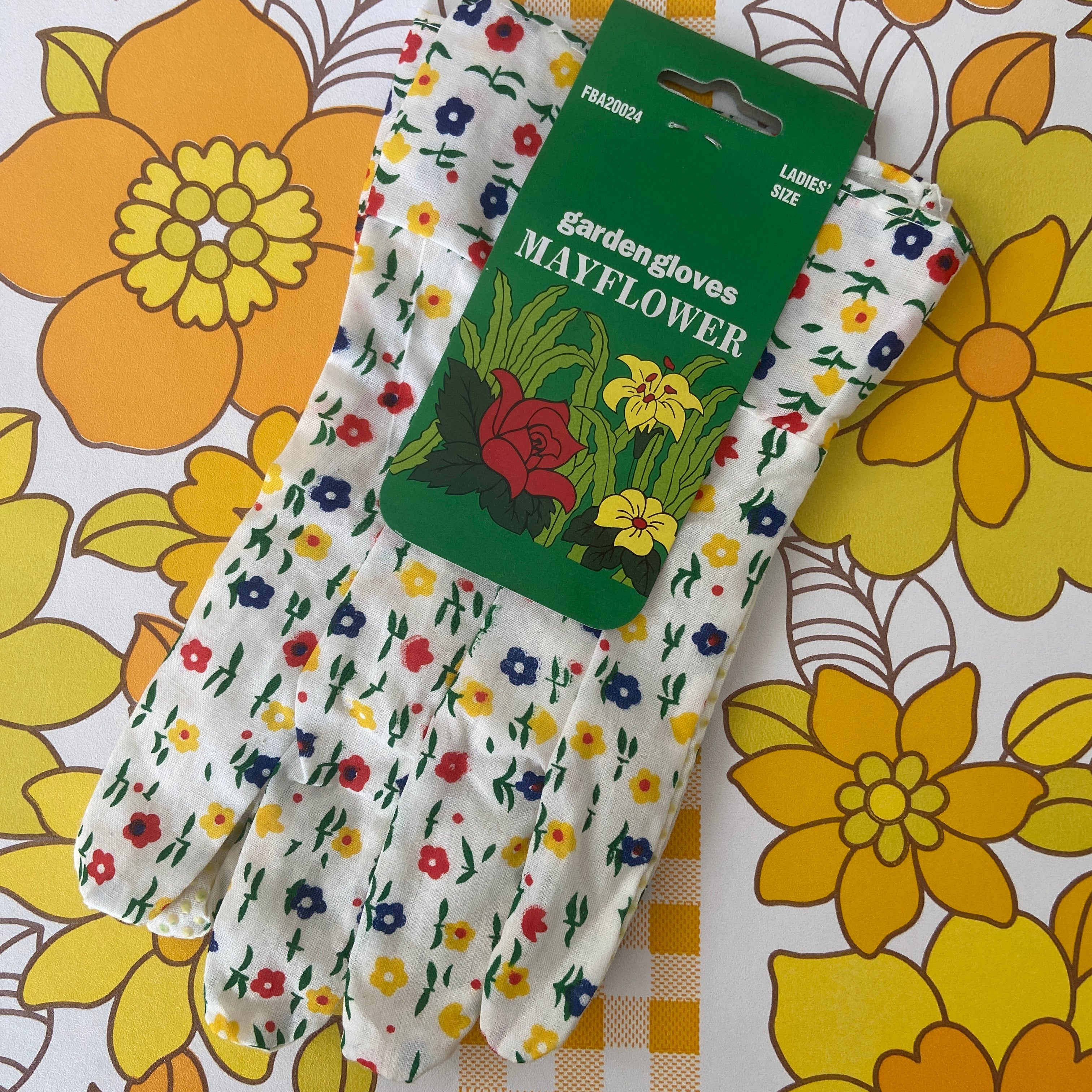 Cute Vintage Floral Cotton Gardening GLOVES