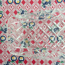 A Beautiful Glass Sandwich TRAY Vintage Diamond Pattern