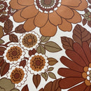 BROWN 70's Funky Retro Genuine Vintage WALLPAPER