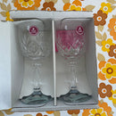 Royal Albert Crystal PAIR VINTAGE WINE BNIB labels attached