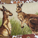 KANGAROOS Unused Tea Towel NSW Retro