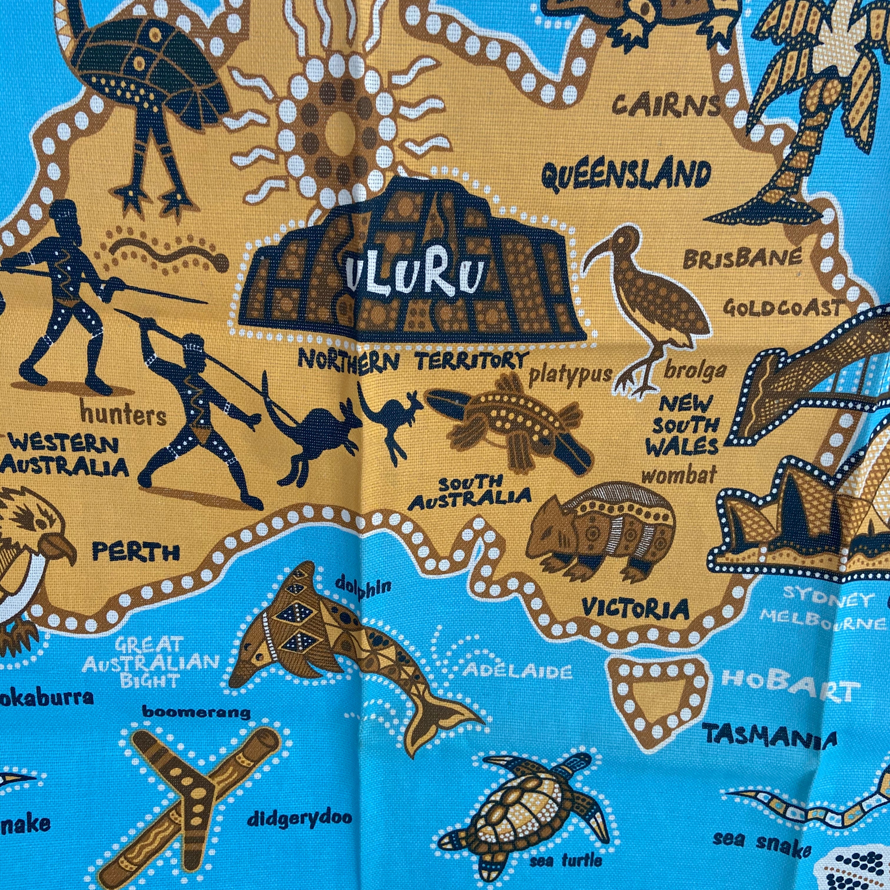 Table Cloth UNUSED Australia Souvenir 100% Cotton