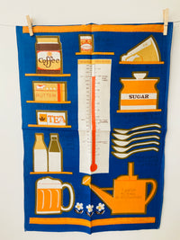 New Old Stock TEA TOWEL Retro Kitchen Display