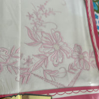 All Cotton Pillow Cases Embroidered BOXED Set