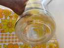 HUGE Vintage Yellow Lidded Glass JAR