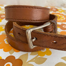 GENUINE Leather BELT Tan BOHO Rustic Vintage Hippy