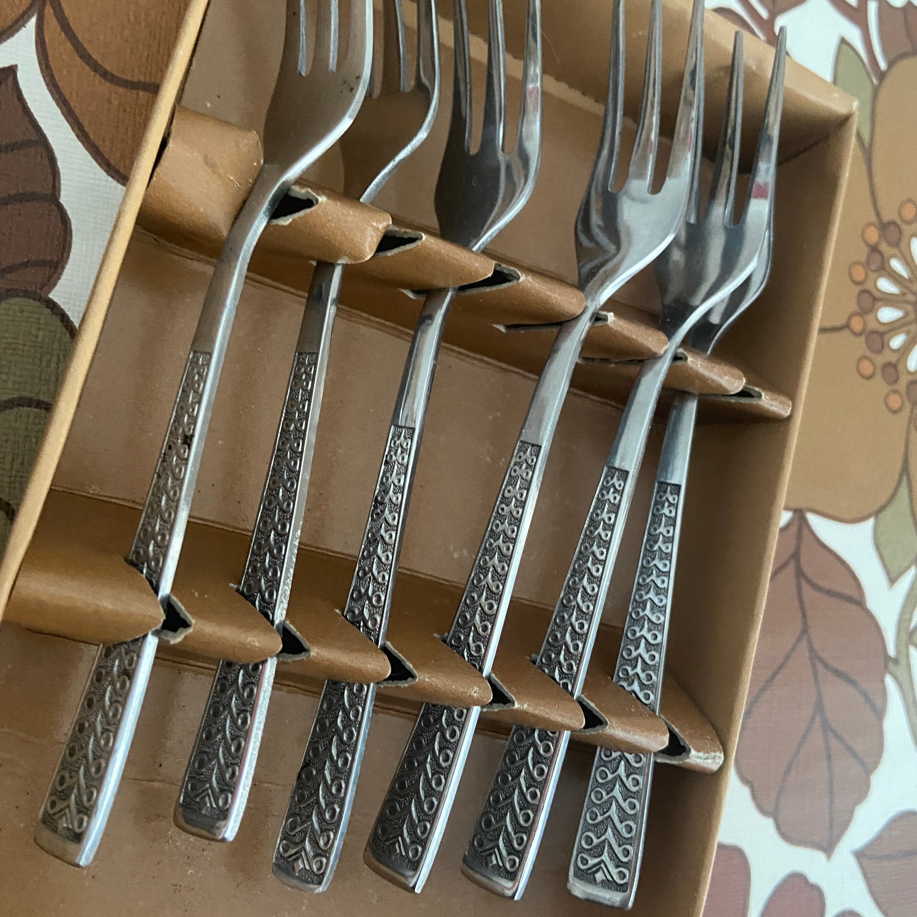 BOXED Vintage Stainless Steel Cutlery Forks