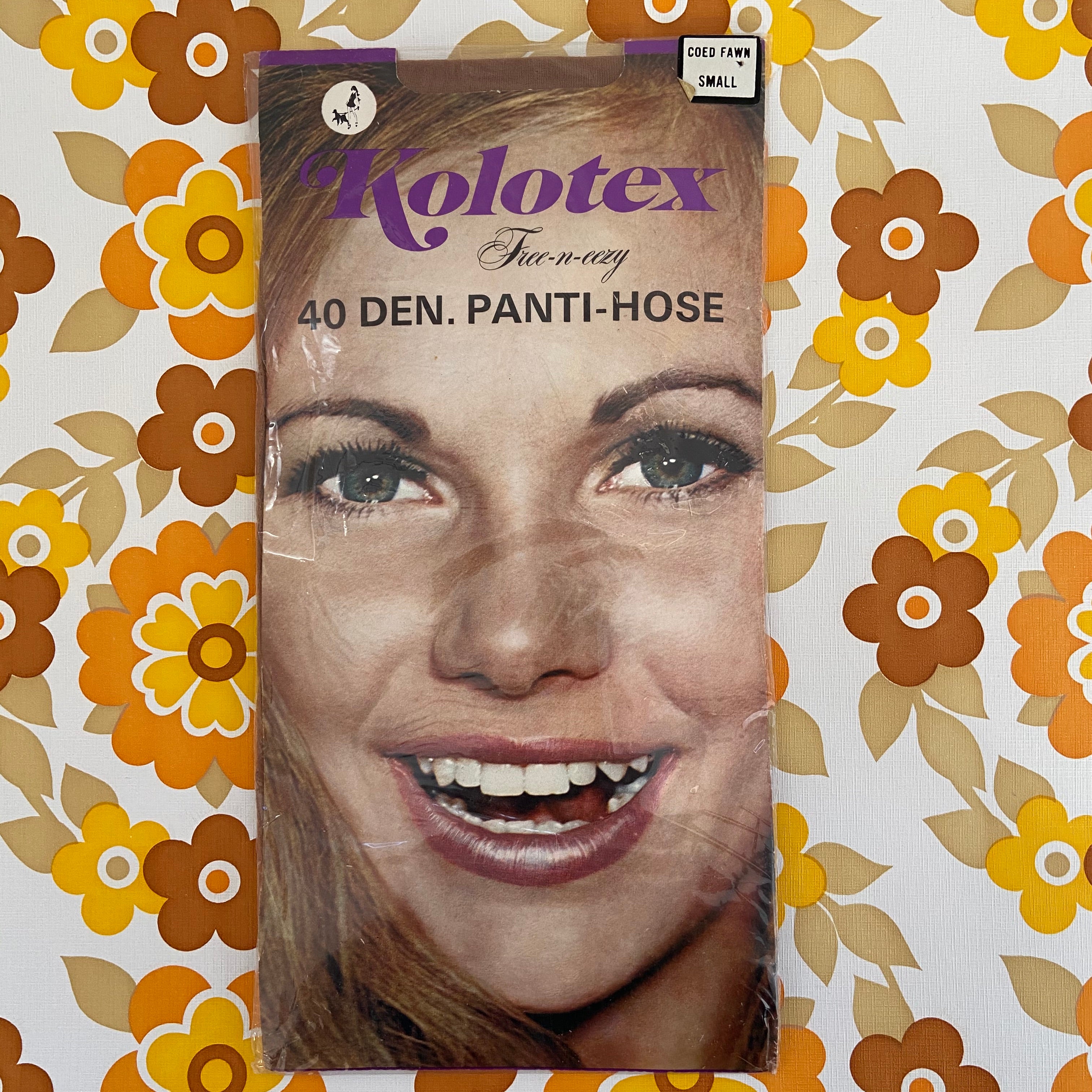 KOLOTEX Coed Fawn SMALL Unused RETRO Tights Panty Hose