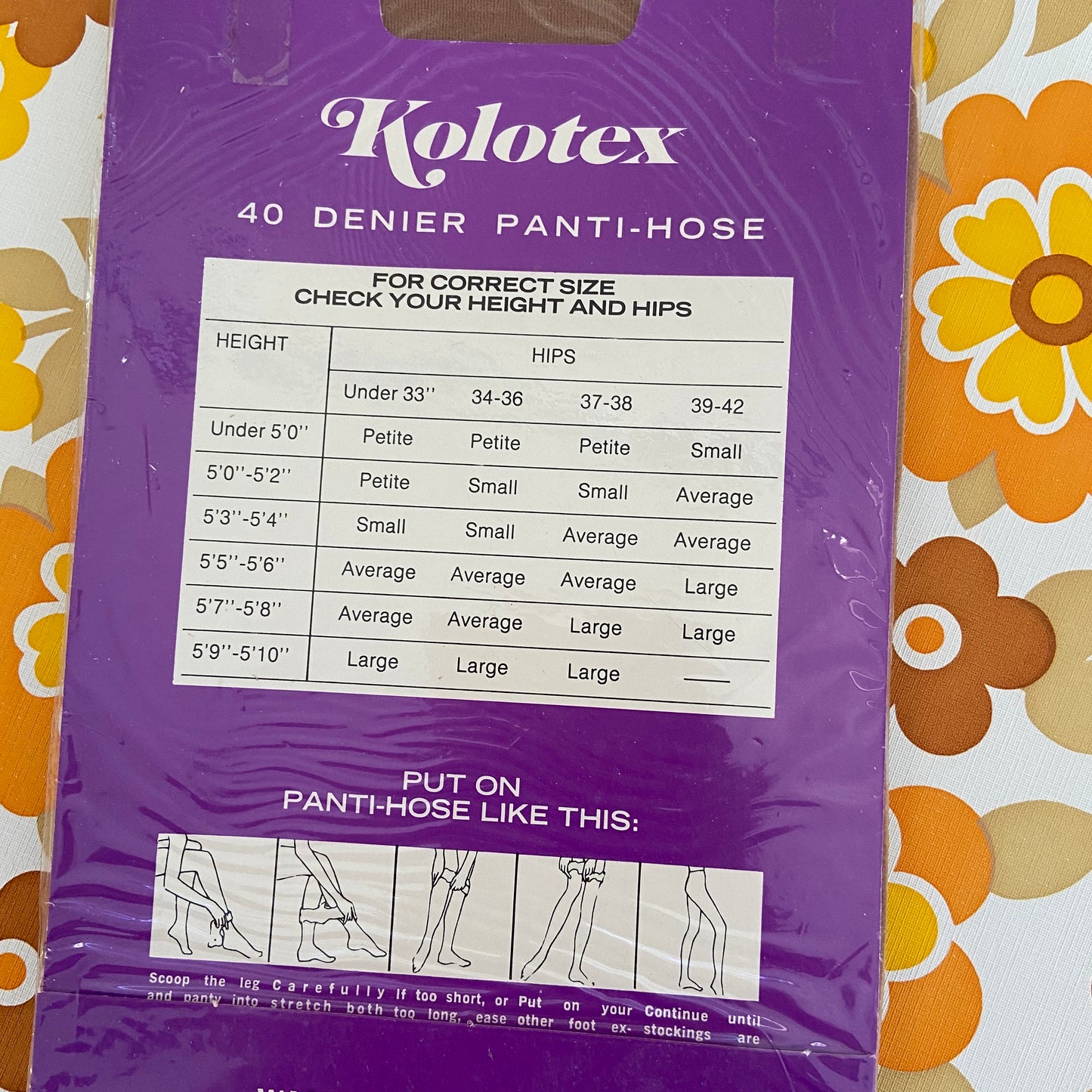 KOLOTEX Coed Fawn SMALL Unused RETRO Tights Panty Hose