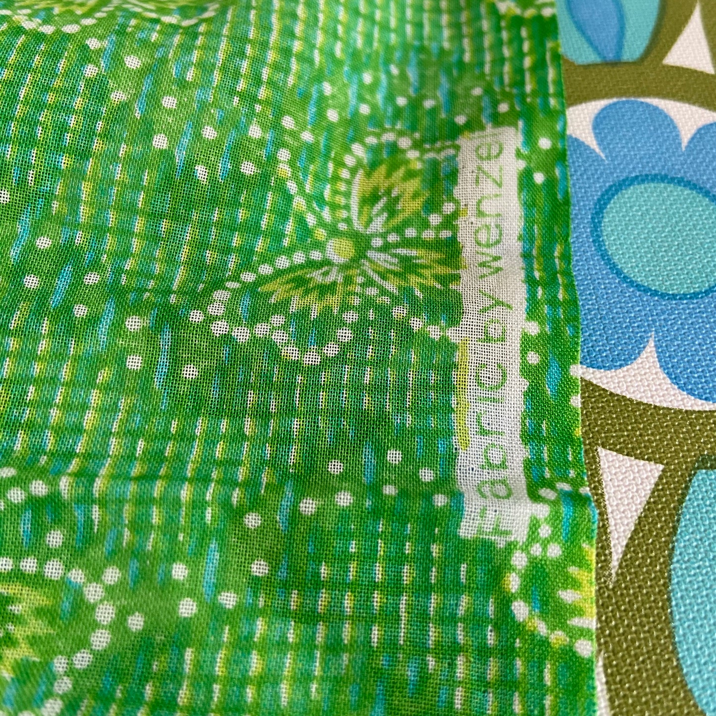 WENZEL Fabric Light Weight Cotton Vintage Beautiful Green