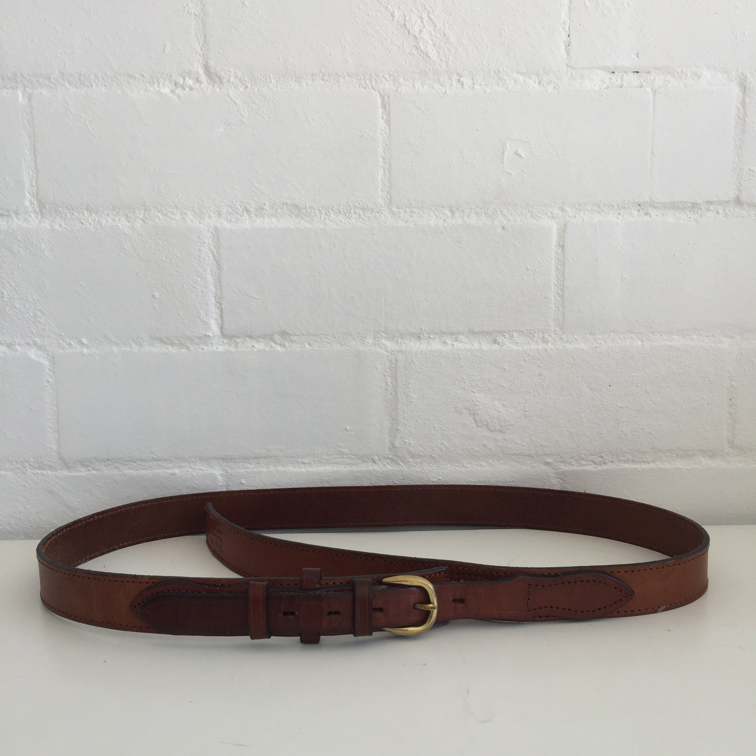 Hippy Festival Country Worn RUSTIC Vintage BOHO BELT Genuine LEATHER 70's