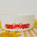 FOLK ART 1978 Hearts PYREX Bowl Mixing RETRO Super Cute Vintage