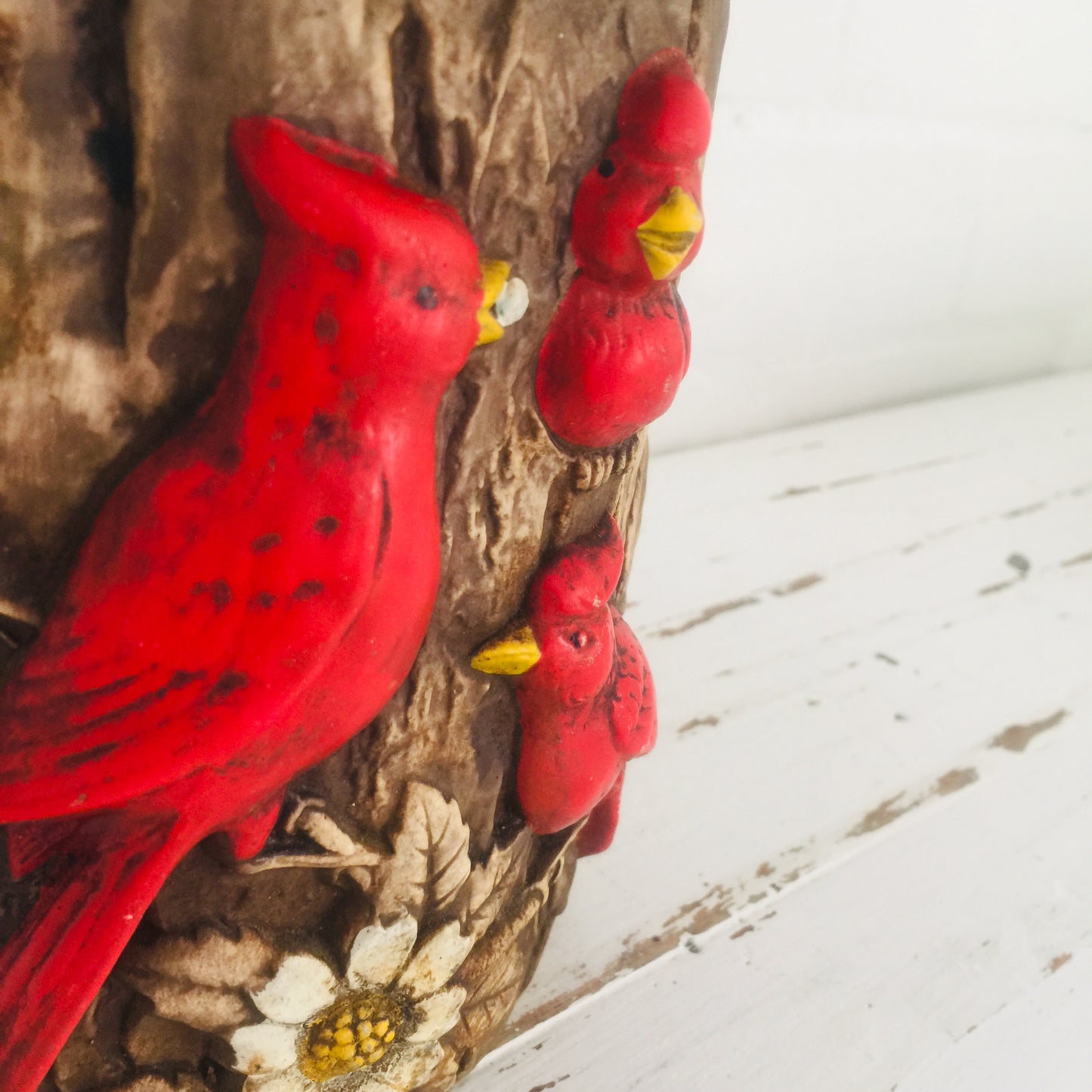 Red Birds Japan Bird Cooke Jar RARE Collectable KITSCH