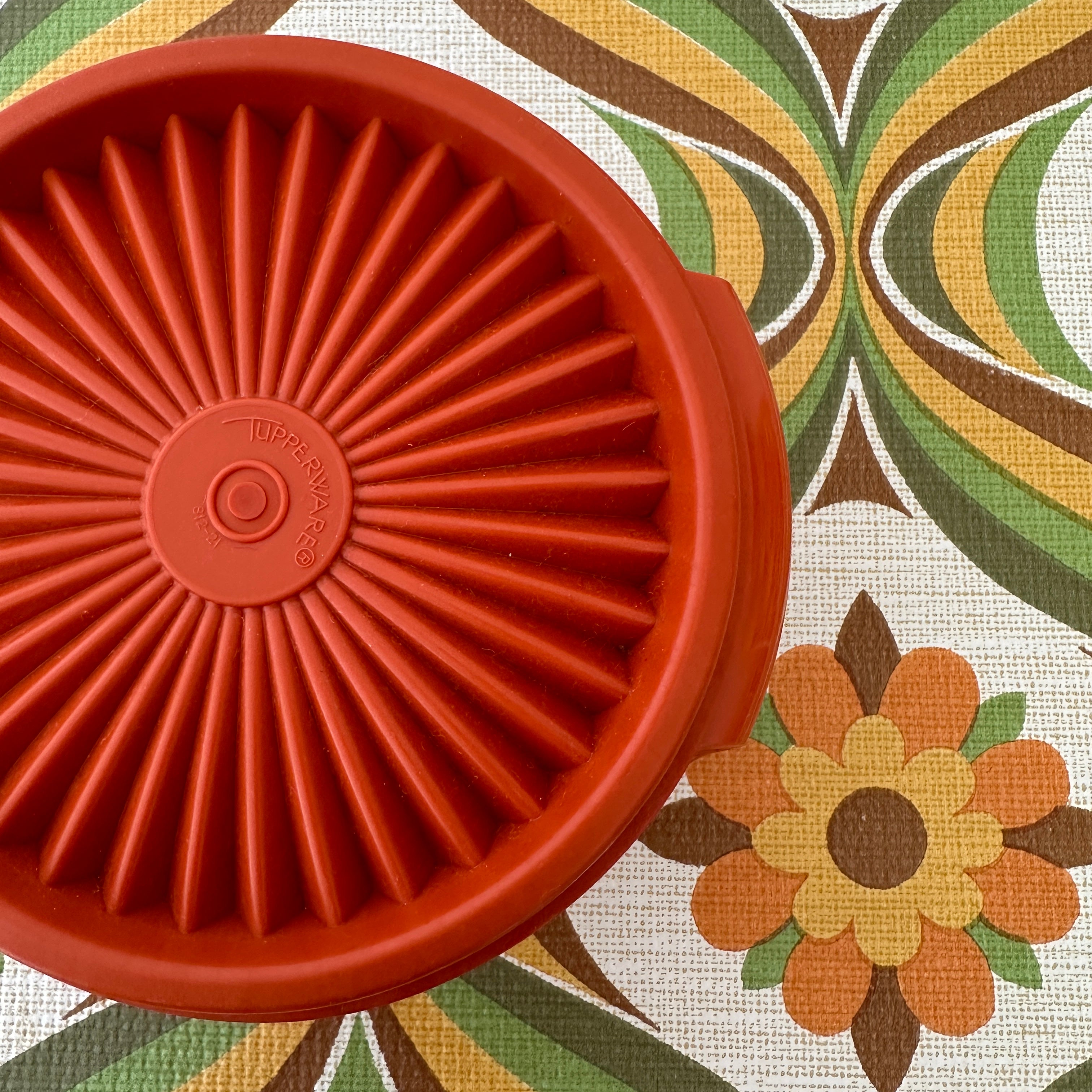 Small Vintage Retro Orange TUPPERWARE