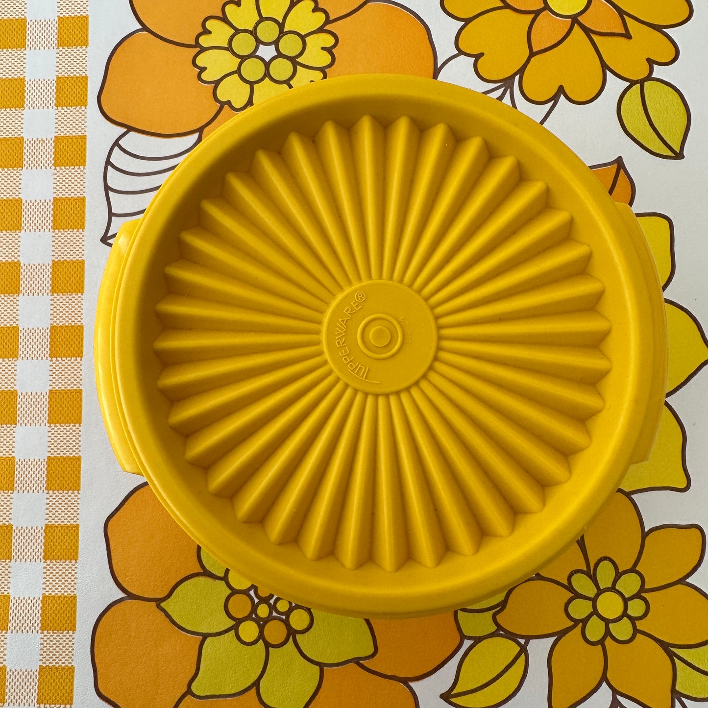 Small Vintage Retro Yellow TUPPERWARE