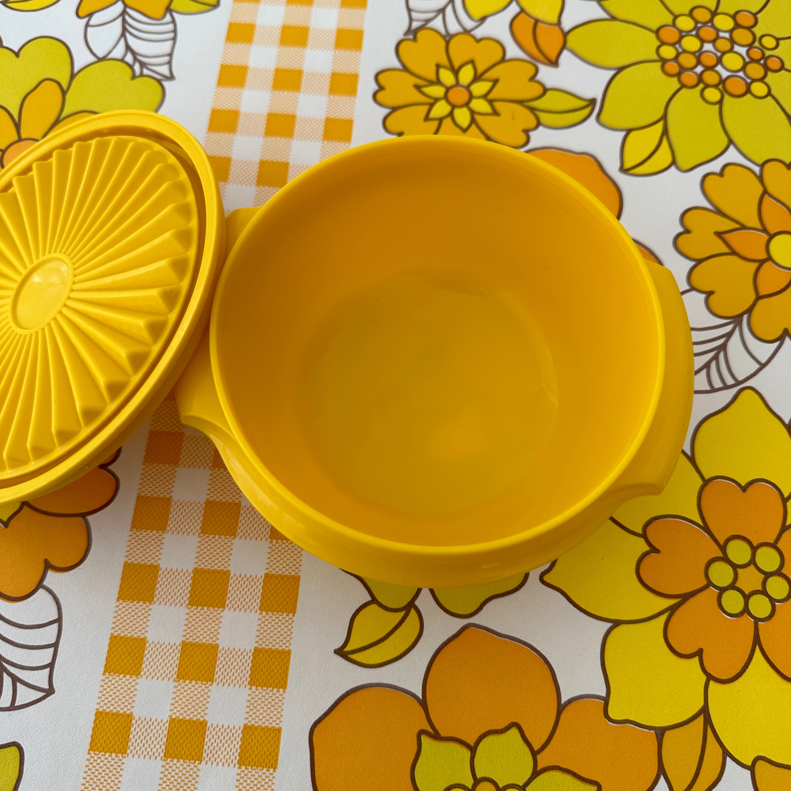 Small Vintage Retro Yellow TUPPERWARE