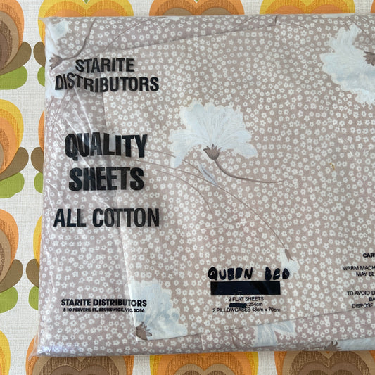 QUALITY All Cotton Vintage Sheet SET