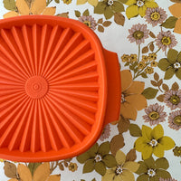 Medium 70's Orange TUPPERWARE Container