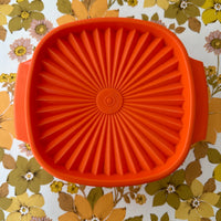 Medium 70's Orange TUPPERWARE Container