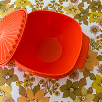 Medium 70's Orange TUPPERWARE Container