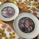 BOXED Vintage Wall Prints ROUND Shabby Chic