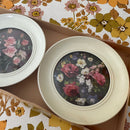 BOXED Vintage Wall Prints ROUND Shabby Chic