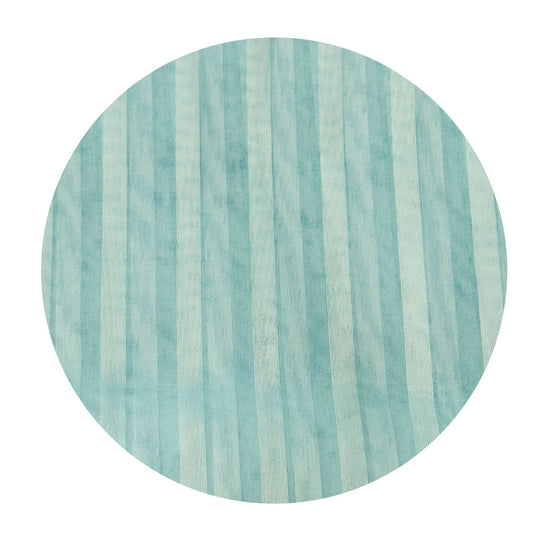 420cms Sheer Striped Vintage Fabric BLUE
