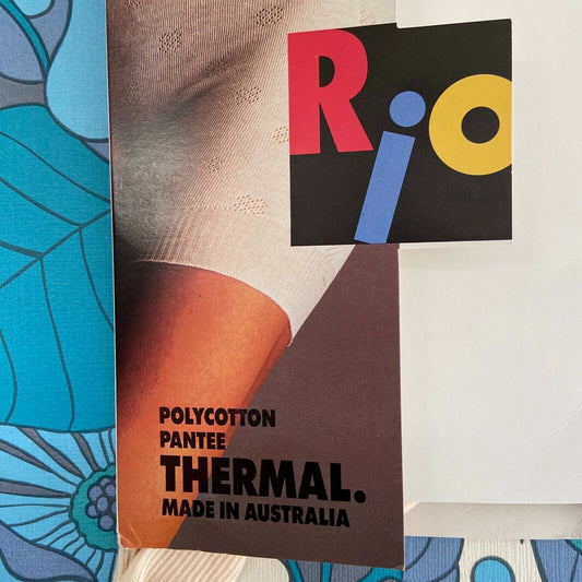 RIO Thermal Underwear LADIES Made in Australia Size 14-16 Vintage OLD NEW STO